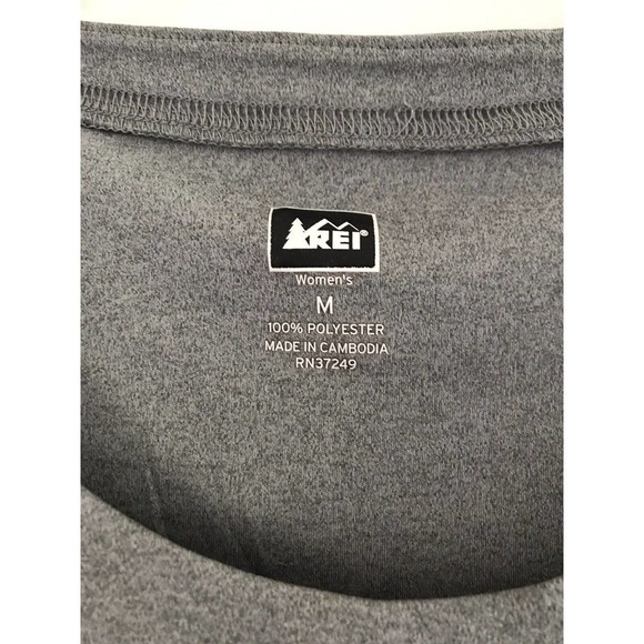 REI | Short Sleeves Pullover Tee Womens Size M Medium Gray Crewneck - Picture 7 of 7